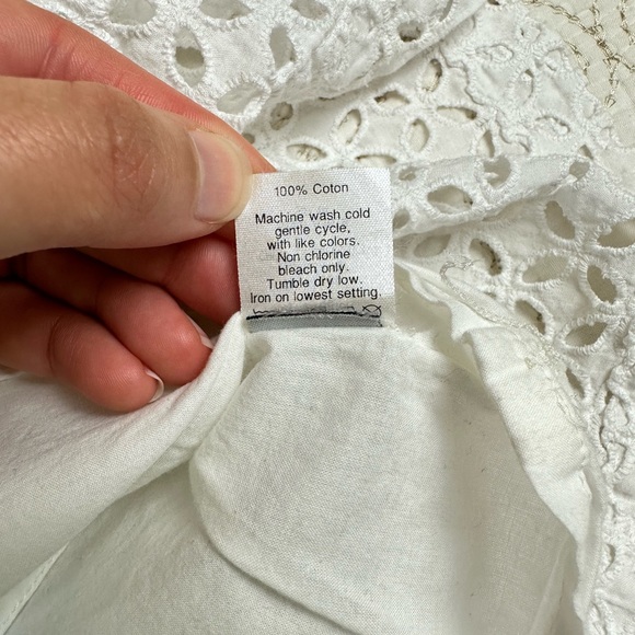 Madewell white eyelet full mini skirt - Picture 8 of 9